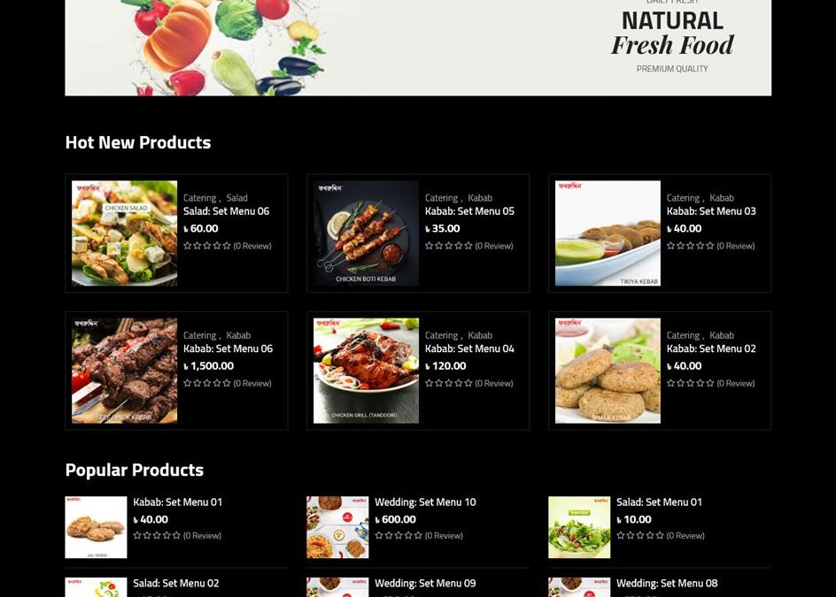 Website Design and Development of Fakruddin Biryani (2019)