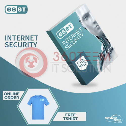ESET Internet Security One User with Free T-Shirt